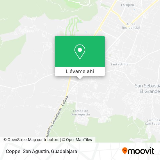 Mapa de Coppel San Agustin