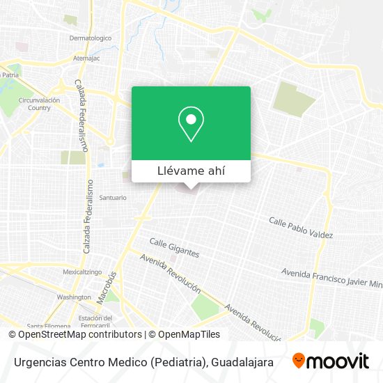 Mapa de Urgencias Centro Medico (Pediatria)