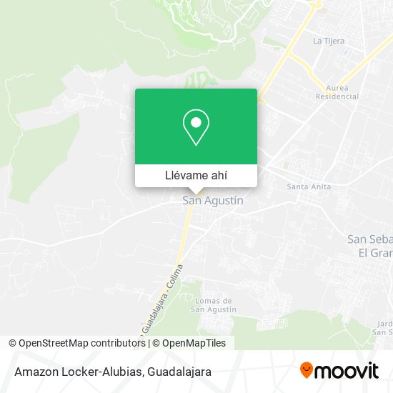 Mapa de Amazon Locker-Alubias