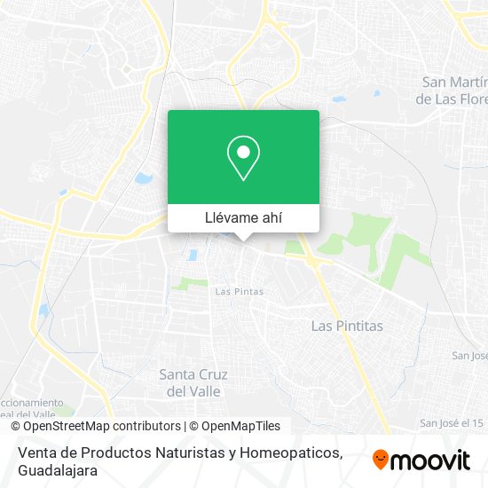 Mapa de Venta de Productos Naturistas y Homeopaticos