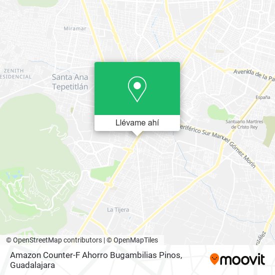 Mapa de Amazon Counter-F Ahorro Bugambilias Pinos