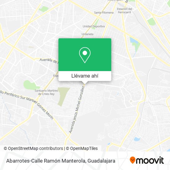 Mapa de Abarrotes-Calle Ramón Manterola