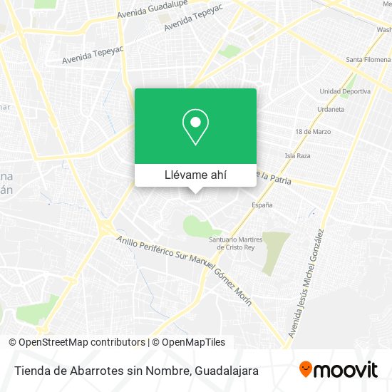 Mapa de Tienda de Abarrotes sin Nombre