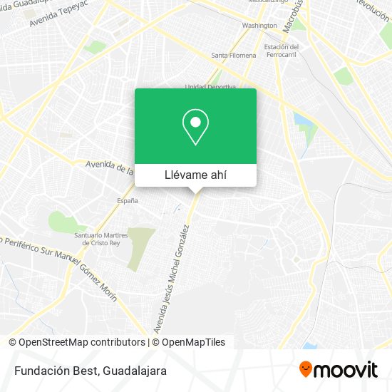 Mapa de Fundación Best