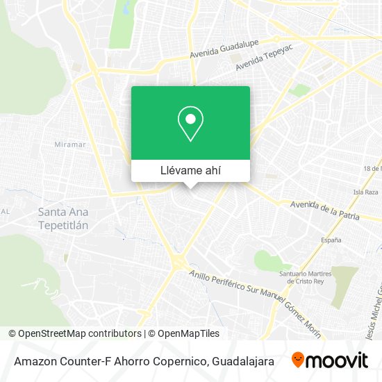 Mapa de Amazon Counter-F Ahorro Copernico