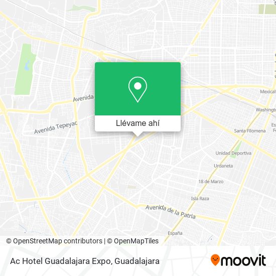 Mapa de Ac Hotel Guadalajara Expo