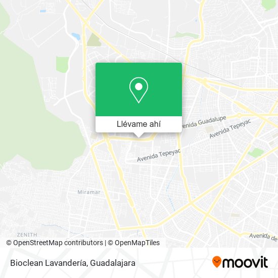 Mapa de Bioclean Lavandería