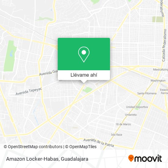 Mapa de Amazon Locker-Habas