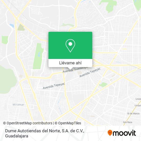 Mapa de Dume Autotiendas del Norte, S.A. de C.V.