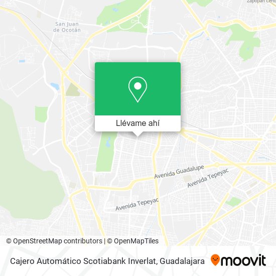 Mapa de Cajero Automático Scotiabank Inverlat