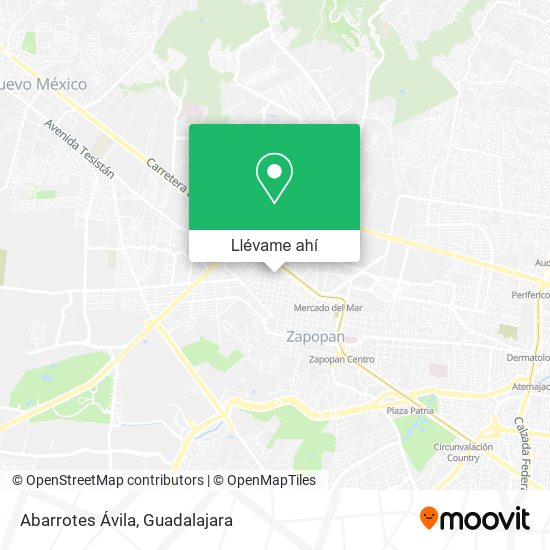Mapa de Abarrotes Ávila