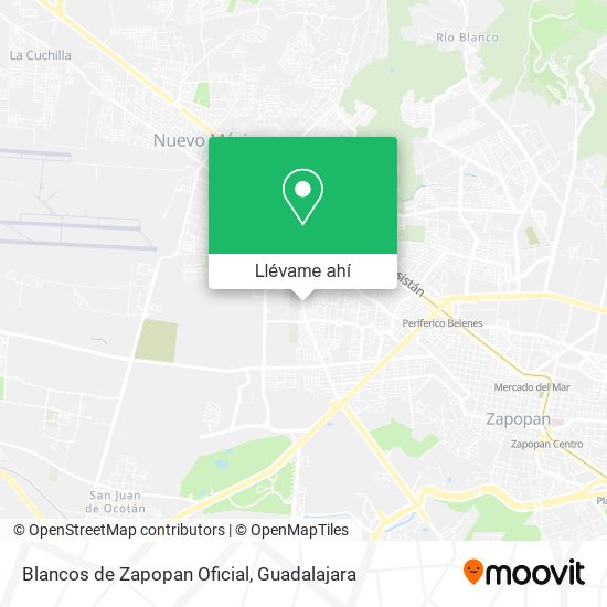 Mapa de Blancos de Zapopan Oficial