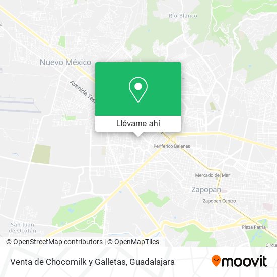 Mapa de Venta de Chocomilk y Galletas