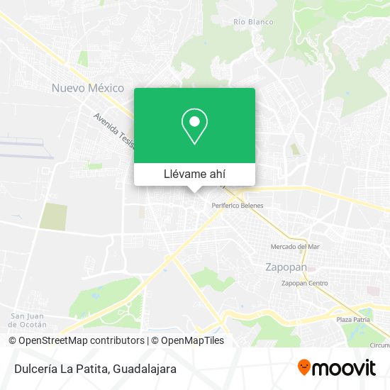 Mapa de Dulcería La Patita