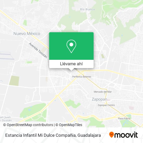 Mapa de Estancia Infantil Mi Dulce Compañia