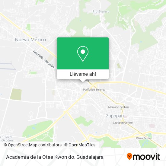 Mapa de Academia de la Otae Kwon do