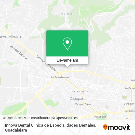 Mapa de Innova Dental Clínica de Especialidades Dentales