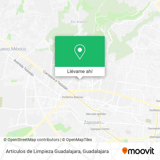 Mapa de Artículos de Limpieza Guadalajara