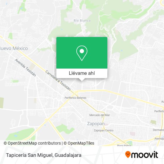 Mapa de Tapicería San Miguel