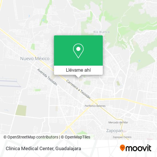 Mapa de Clínica Medical Center