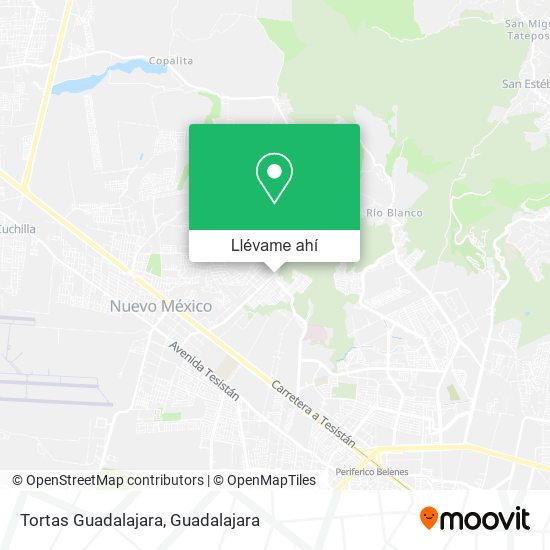 Mapa de Tortas Guadalajara