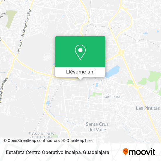 Mapa de Estafeta Centro Operativo Incalpa