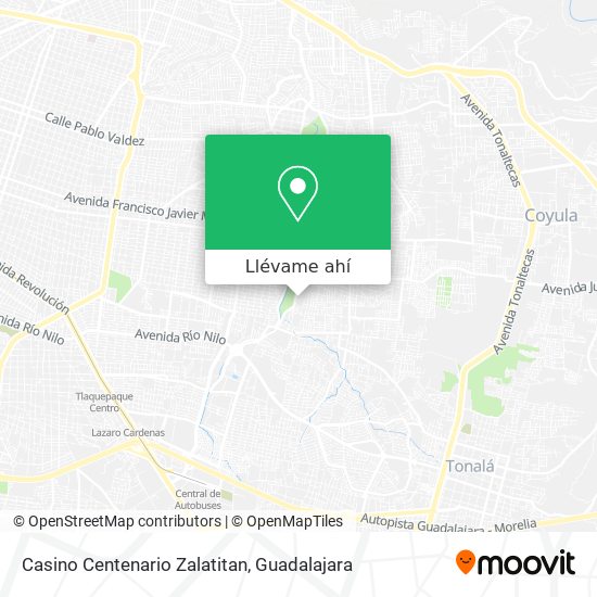 Mapa de Casino Centenario Zalatitan