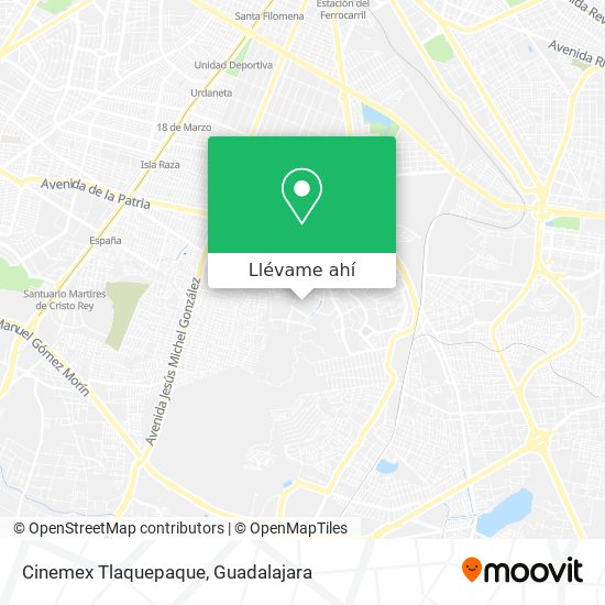 Mapa de Cinemex Tlaquepaque