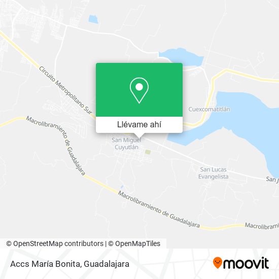 Mapa de Accs María Bonita