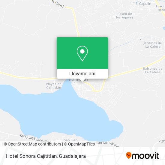 Mapa de Hotel Sonora Cajititlan