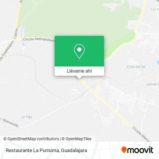 Mapa de Restaurante La Purísima