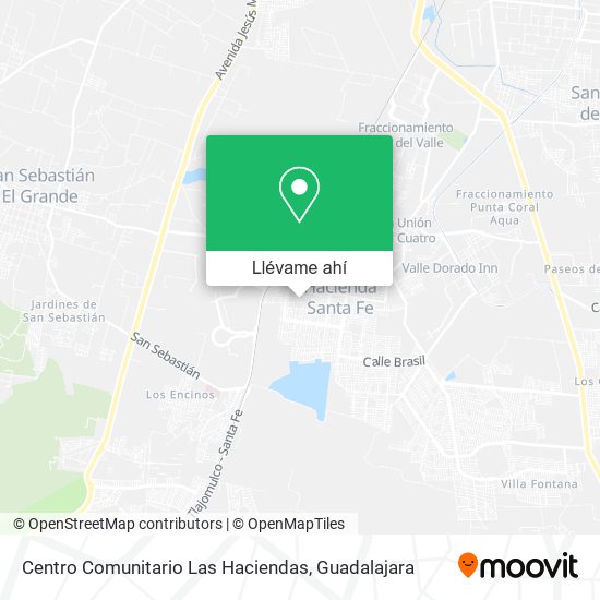 Mapa de Centro Comunitario Las Haciendas
