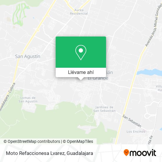 Mapa de Moto Refaccionesa Lvarez