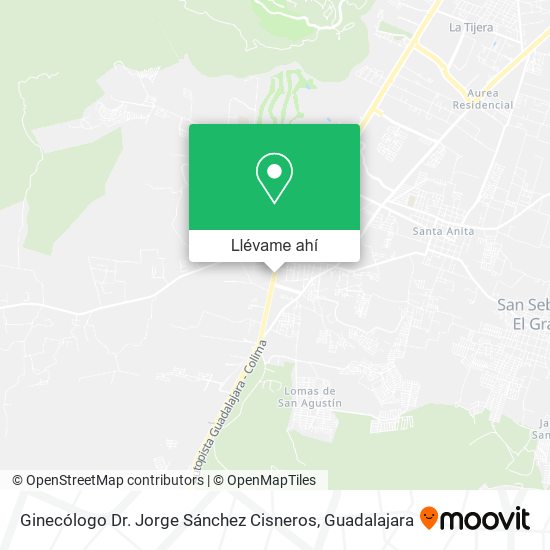 Mapa de Ginecólogo Dr. Jorge Sánchez Cisneros