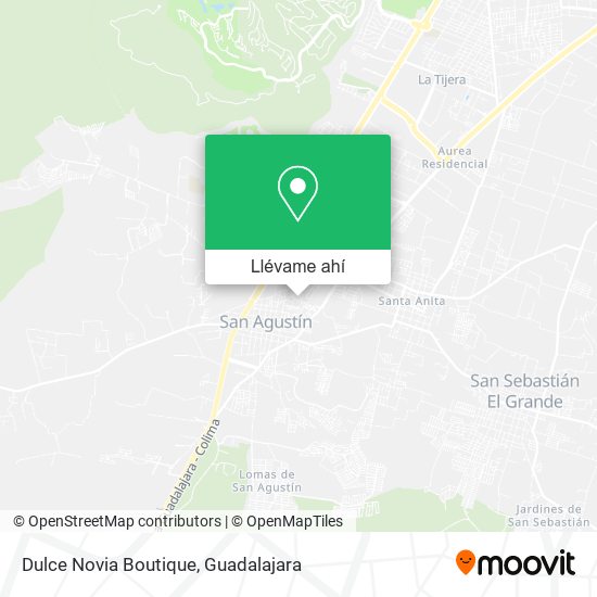 Mapa de Dulce Novia Boutique