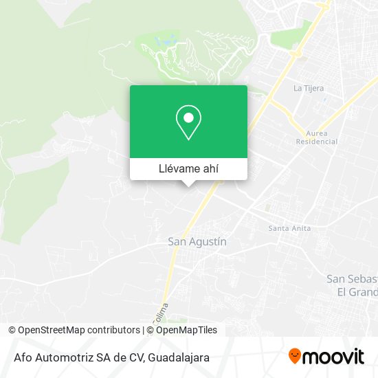 Mapa de Afo Automotriz SA de CV