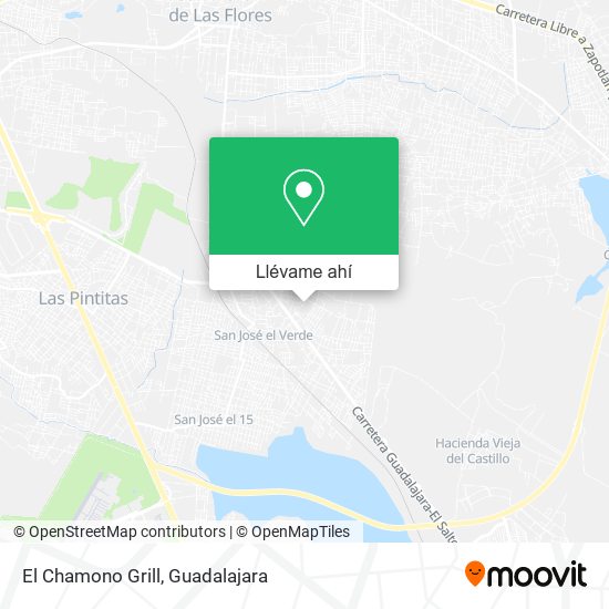 Mapa de El Chamono Grill