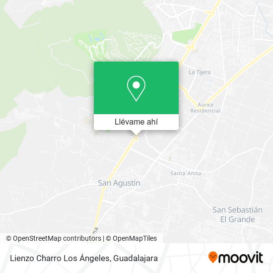 Mapa de Lienzo Charro Los Ángeles