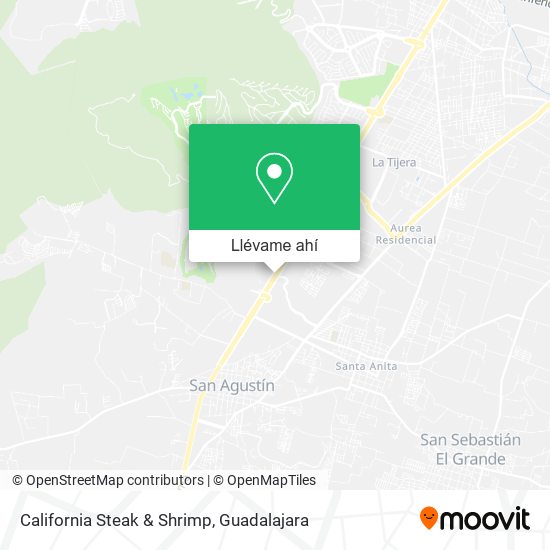 Mapa de California Steak & Shrimp