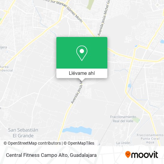 Mapa de Central Fitness Campo Alto