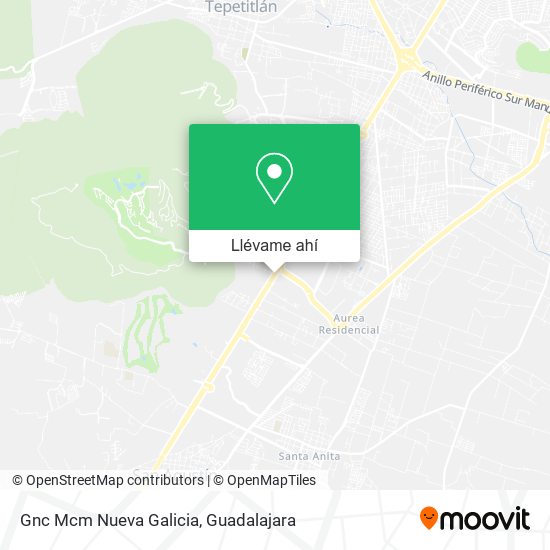 Mapa de Gnc Mcm Nueva Galicia