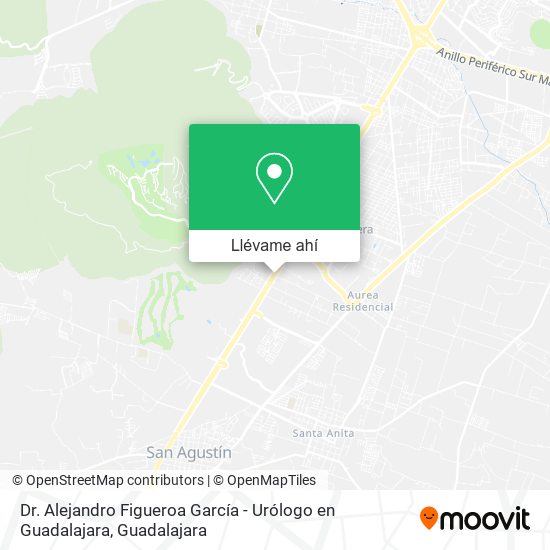 Mapa de Dr. Alejandro Figueroa García - Urólogo en Guadalajara