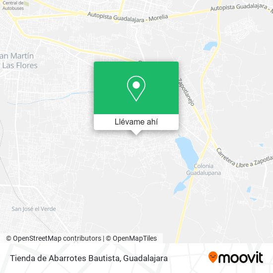 Mapa de Tienda de Abarrotes Bautista