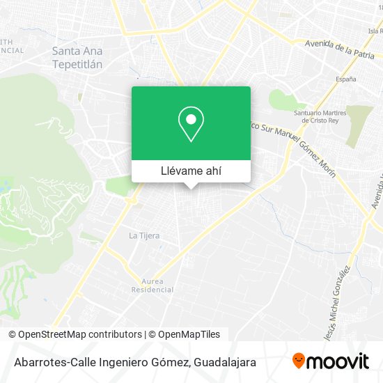 Mapa de Abarrotes-Calle Ingeniero Gómez