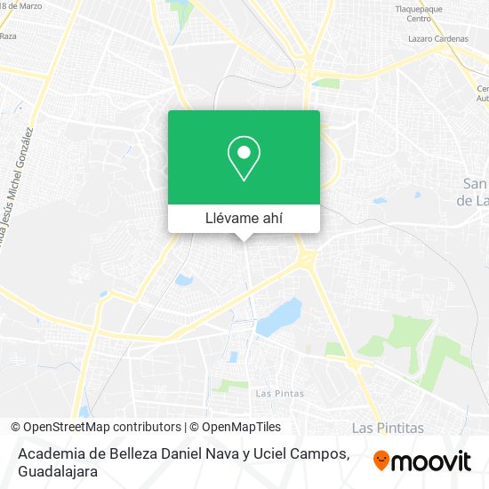 Mapa de Academia de Belleza Daniel Nava y Uciel Campos