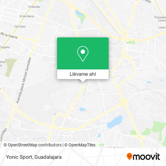 Mapa de Yonic Sport