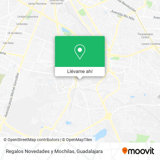 Mapa de Regalos Novedades y Mochilas