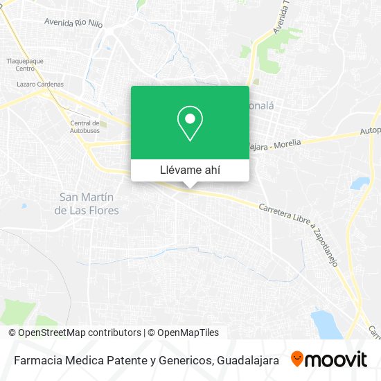 Mapa de Farmacia Medica Patente y Genericos