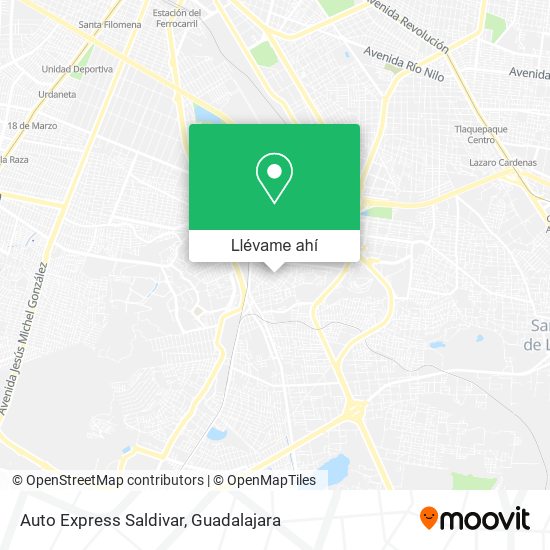 Mapa de Auto Express Saldivar