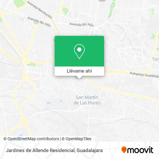 Mapa de Jardines de Allende Residencial